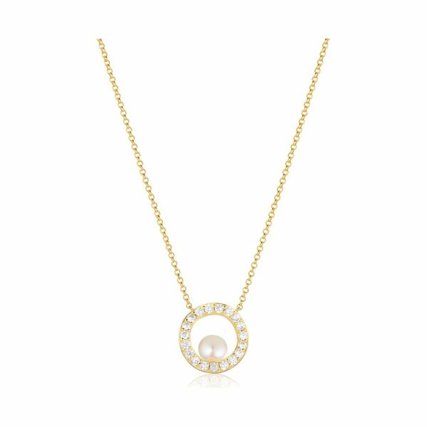 Sif Jakobs Jewellery Kette SJ-N12348-PCZ-YG 925er Silber